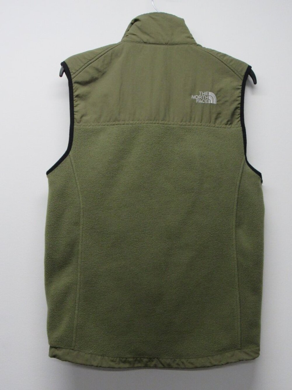 The North Face Men's Retro Denali Fleece Vest Mens Green Full Zip Cargo Small - Picture 2 of 4